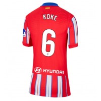 Stroje piłkarskie Atletico Madrid Koke #6 Koszulka Podstawowej dla damskie 2024-25 Krótki Rękaw